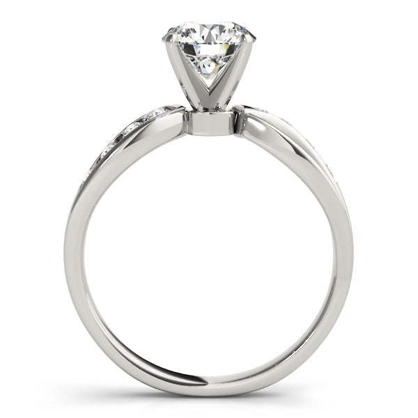 Channel-Set Split Shank Diamond Engagement Ring (1/8 ct. tw.)