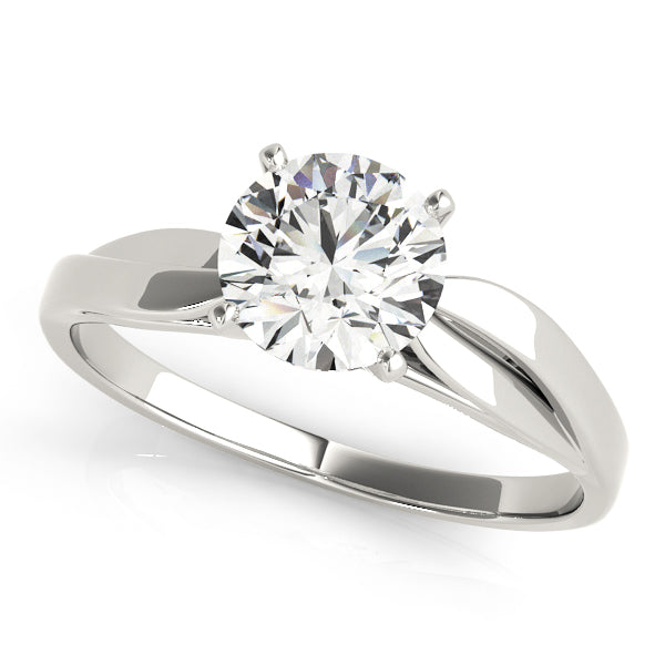 Classic Four-Prong Solitaire Diamond Engagement Ring