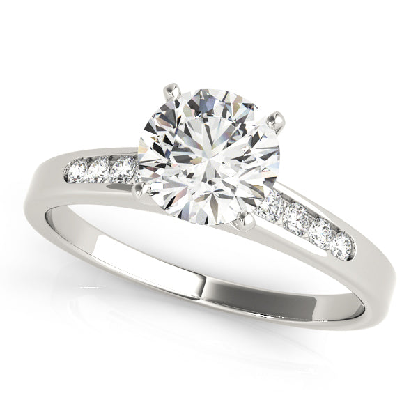 Channel-Set Diamond Engagement Ring (1/8 ct. tw.)