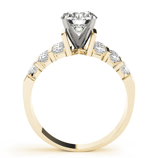 Architectural Channel-Set Split-Shank Diamond Engagement Ring (5/8 ct. tw.)
