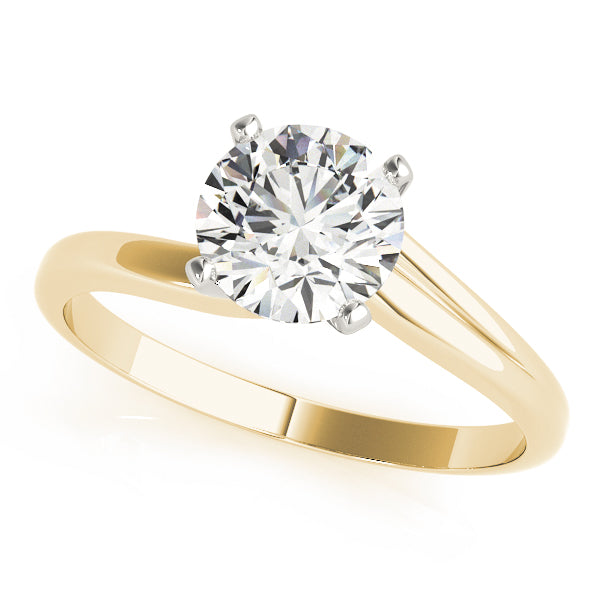 Classic Four-Prong Solitaire Diamond Engagement Ring