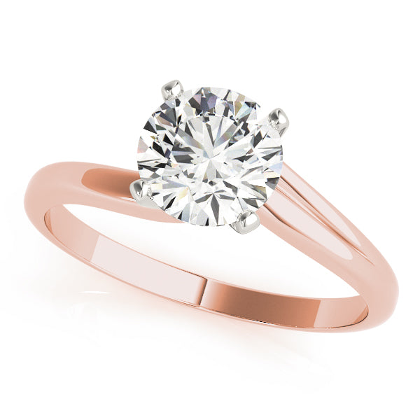 Classic Four-Prong Solitaire Diamond Engagement Ring