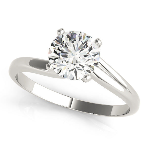 Classic Four-Prong Solitaire Diamond Engagement Ring