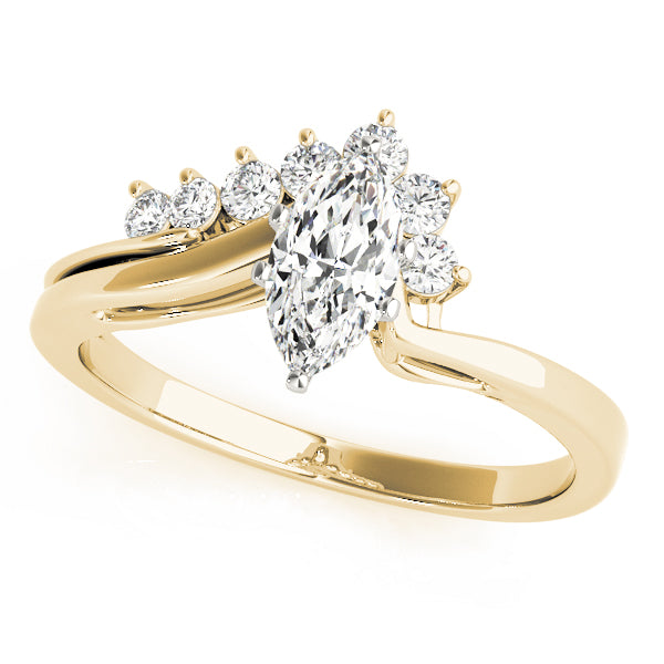Graduated Split-Shank Diamond Engagement Ring (1/6 ct. tw.)