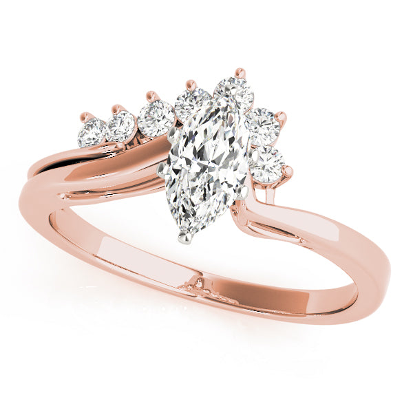 Graduated Split-Shank Diamond Engagement Ring (1/6 ct. tw.)