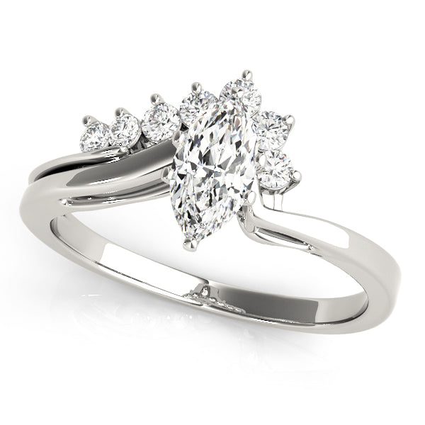 Graduated Split-Shank Diamond Engagement Ring (1/6 ct. tw.)