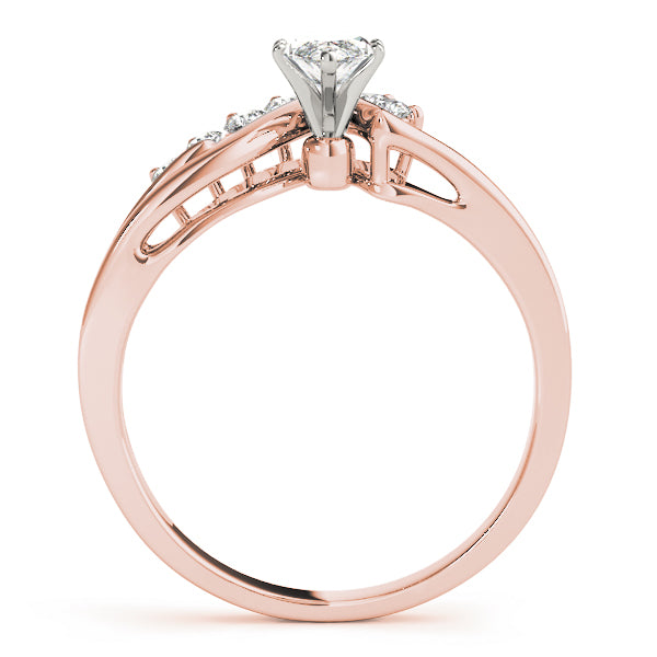 Graduated Split-Shank Diamond Engagement Ring (1/6 ct. tw.)