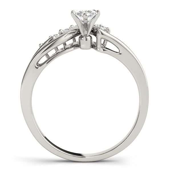 Graduated Split-Shank Diamond Engagement Ring (1/6 ct. tw.)