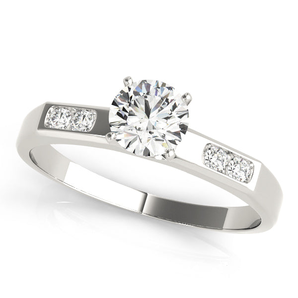 Channel-Set Diamond Engagement Ring (1/10 ct. tw.)