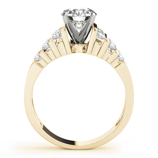 Architectural Channel-Set Diamond Engagement Ring (1/2 ct. tw.)