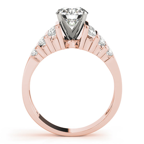 Architectural Channel-Set Diamond Engagement Ring (1/2 ct. tw.)