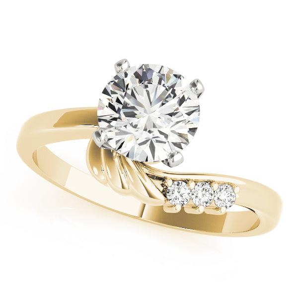Bypass Twist Diamond Engagement Ring (1/20 ct. tw.)