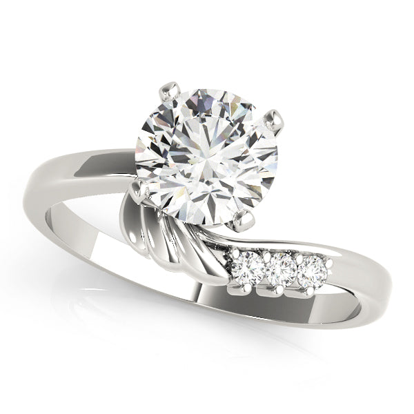 Bypass Twist Diamond Engagement Ring (1/20 ct. tw.)