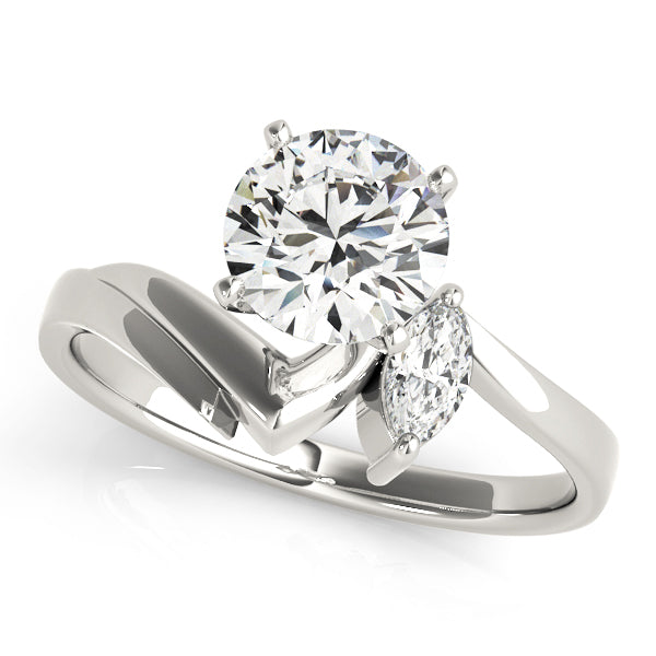 Bypass Twist Diamond Engagement Ring (1/20 ct. tw.)
