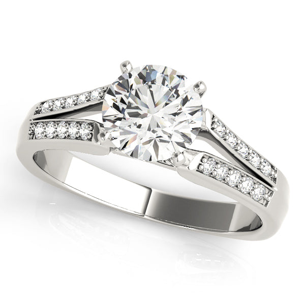 Split Shank Pavé Diamond Engagement Ring (1/5 ct. tw.)