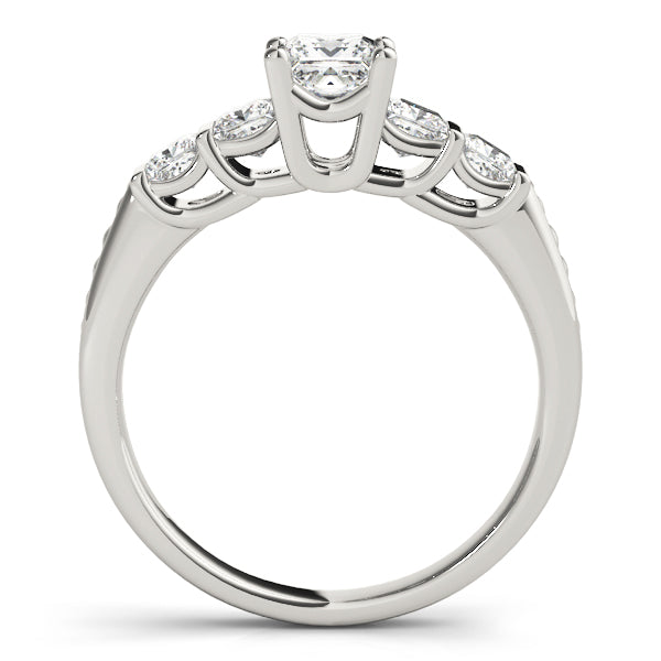 Channel-Set Princess-Cut Diamond Engagement Ring (1/2 ct. tw.)