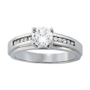 Channel-Set Diamond Engagement Ring (1/6 ct. tw.)