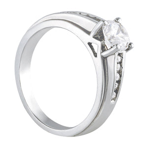 Channel-Set Diamond Engagement Ring (1/6 ct. tw.)