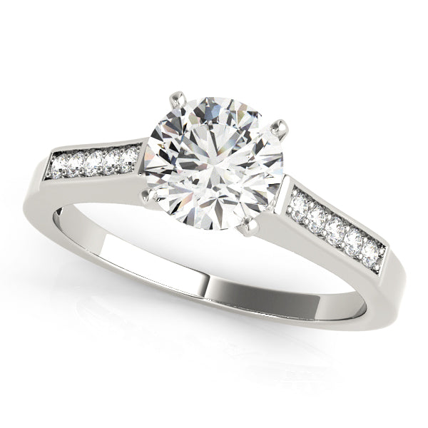 Channel-Set Diamond Engagement Ring (1/10 ct. tw.)