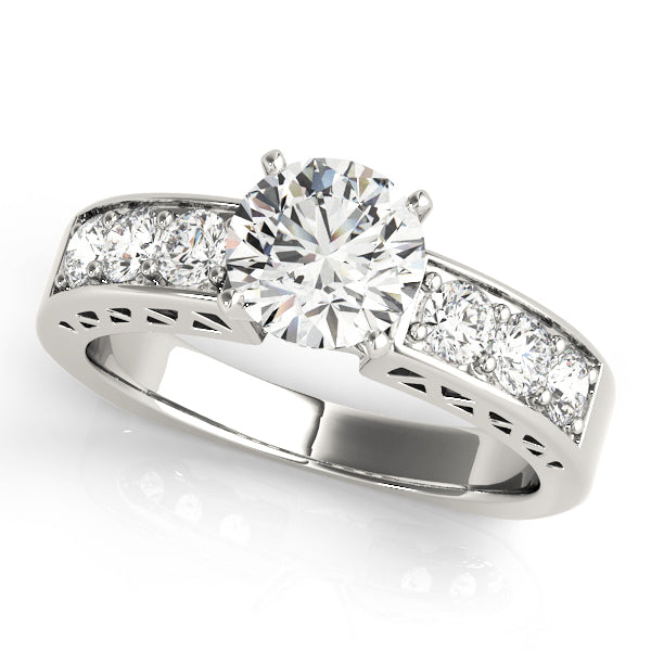Channel-Set Diamond Engagement Ring (1/2 ct. tw.)