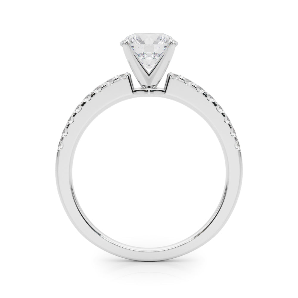 Petite Pavé Diamond Engagement Ring (1/8 ct. tw.)