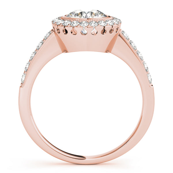 Halo Pavé Diamond Engagement Ring (3/8 ct. tw.)