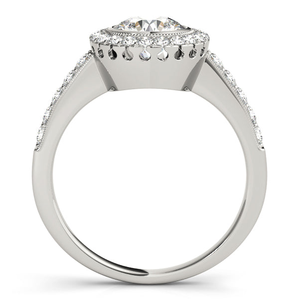 Halo Pavé Diamond Engagement Ring (3/8 ct. tw.)