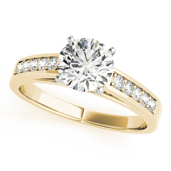 Channel-Set Diamond Split-Shank Engagement Ring (1/5 ct. tw.)