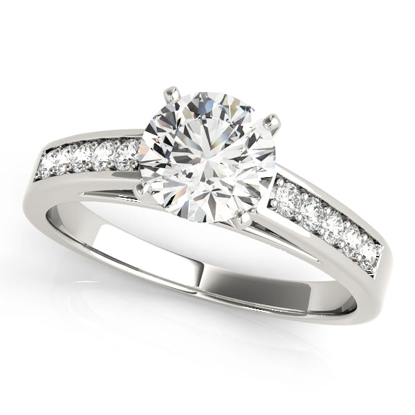 Channel-Set Diamond Split-Shank Engagement Ring (1/5 ct. tw.)