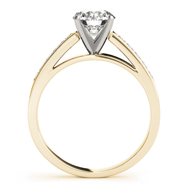 Channel-Set Diamond Split-Shank Engagement Ring (1/5 ct. tw.)