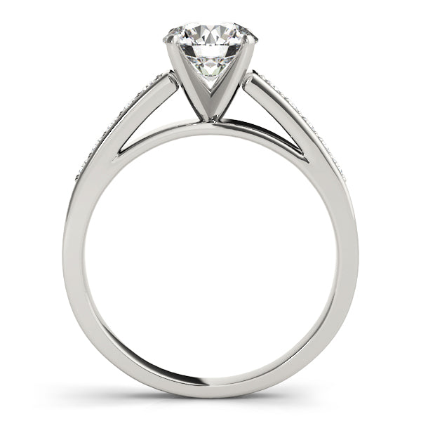 Channel-Set Diamond Split-Shank Engagement Ring (1/5 ct. tw.)