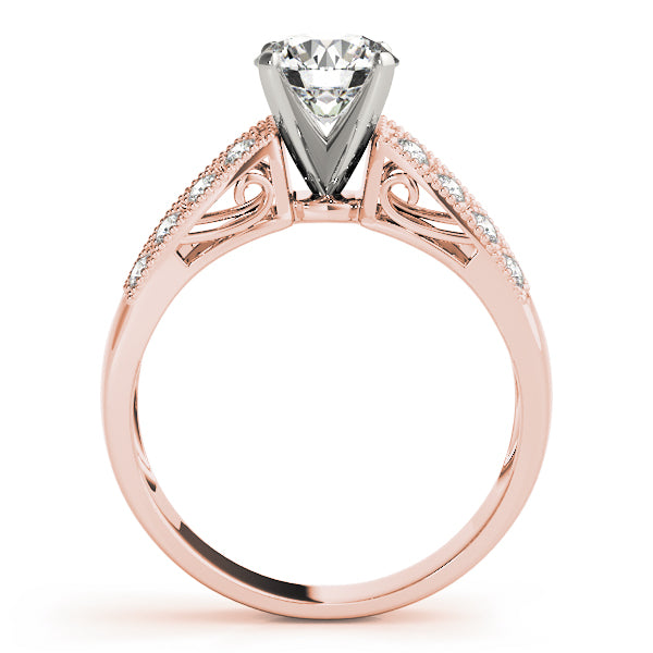 Vintage Milgrain Split-Shank Diamond Engagement Ring (1/3 ct. tw.)