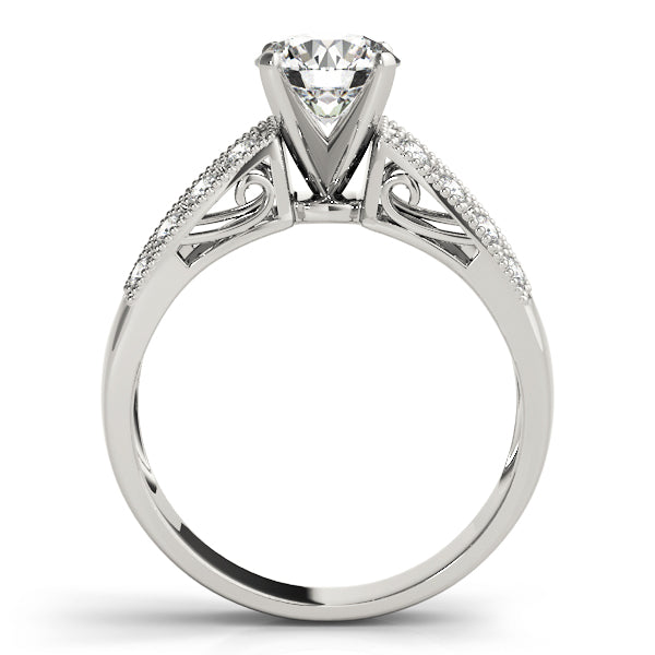 Vintage Milgrain Split-Shank Diamond Engagement Ring (1/3 ct. tw.)