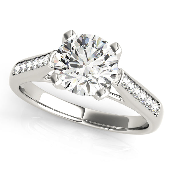 Classic Cathedral Pavé Diamond Engagement Ring (1/4 ct. tw.)