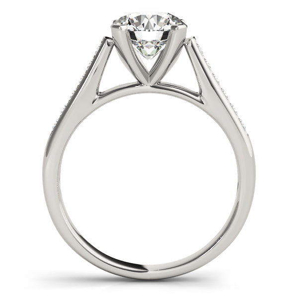 Classic Cathedral Pavé Diamond Engagement Ring (1/4 ct. tw.)
