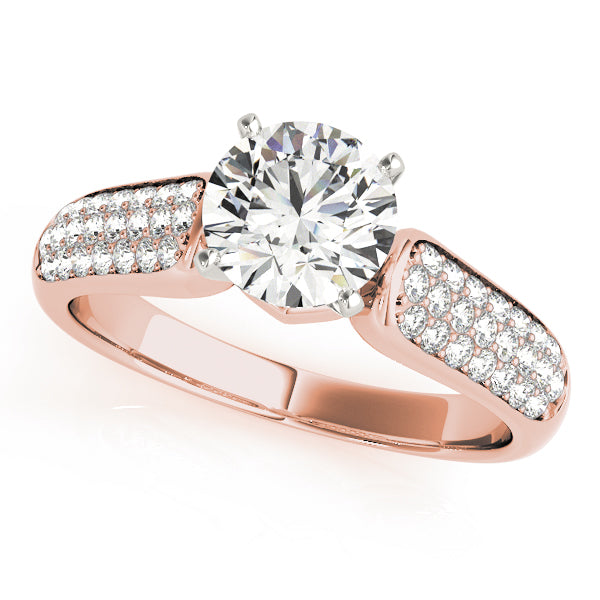 Pavé Diamond Engagement Ring (1/3 ct. tw.)