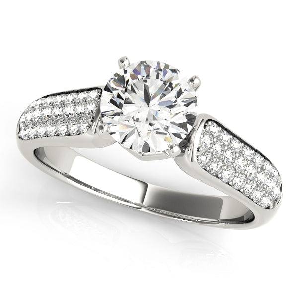 Pavé Diamond Engagement Ring (1/3 ct. tw.)