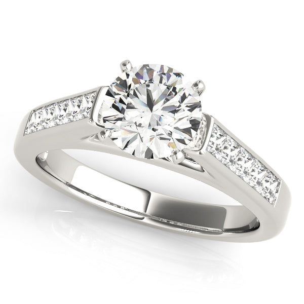 Channel-Set Princess Diamond Engagement Ring (3/8 ct. tw.)