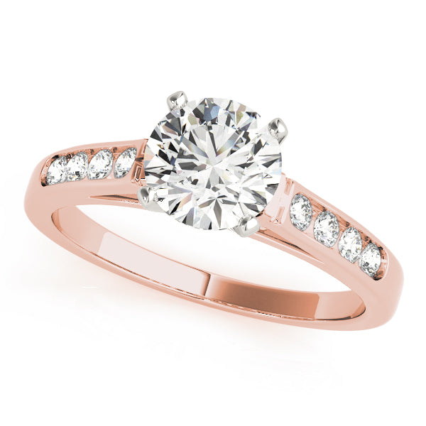Channel-Set Diamond Engagement Ring (1/8 ct. tw.)