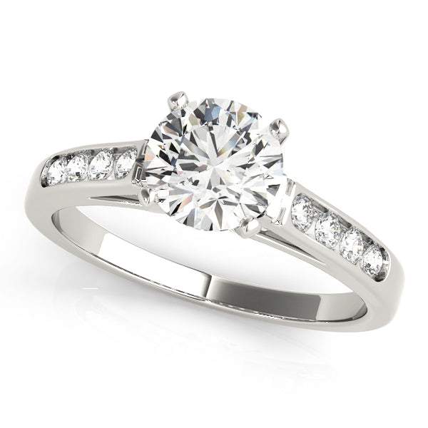 Channel-Set Diamond Engagement Ring (1/8 ct. tw.)
