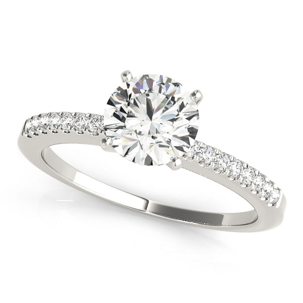 Petite Pavé Diamond Engagement Ring (1/8 ct. tw.)