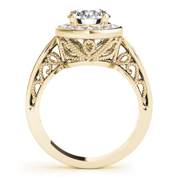 Vintage Halo Diamond Engagement Ring (1/6 ct. tw.)