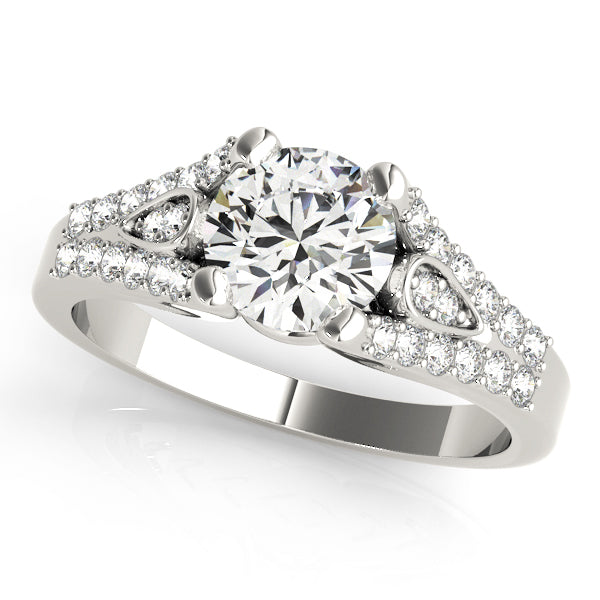 Split Shank Pavé Diamond Engagement Ring (1/4 ct. tw.)
