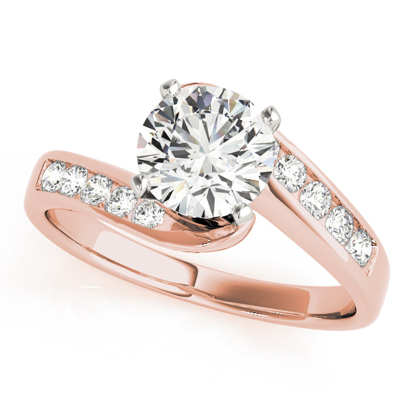 Channel-Set Twist Diamond Engagement Ring (1/5 ct. tw.)