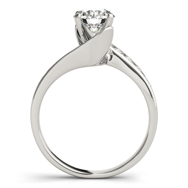 Channel-Set Twist Diamond Engagement Ring (1/5 ct. tw.)