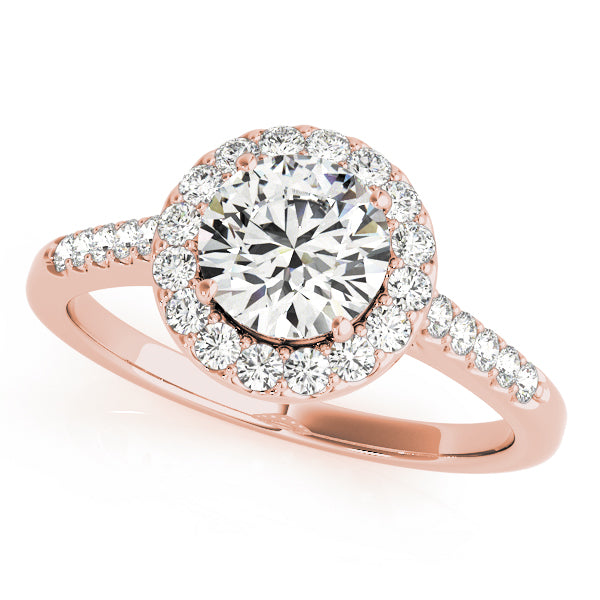 Halo Pavé Diamond Engagement Ring (1/4 ct. tw.)