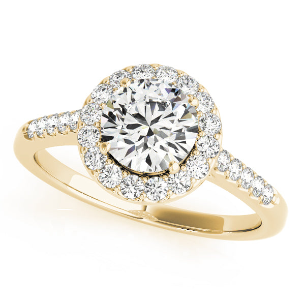 Halo Pavé Diamond Engagement Ring (1/4 ct. tw.)