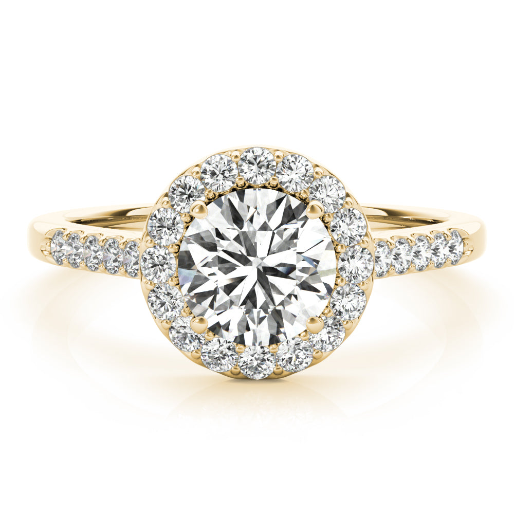 Halo Pavé Diamond Engagement Ring (3/8 ct. tw.)