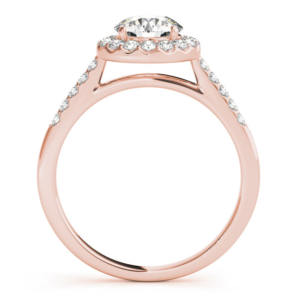 Halo Pavé Diamond Engagement Ring (1/4 ct. tw.)