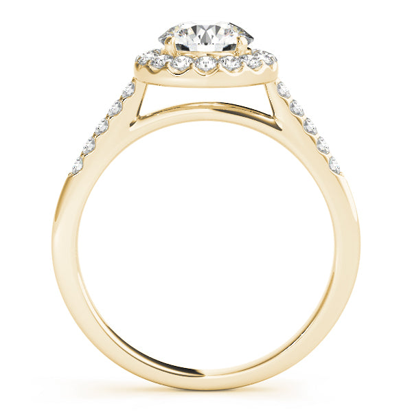 Halo Pavé Diamond Engagement Ring (3/8 ct. tw.)